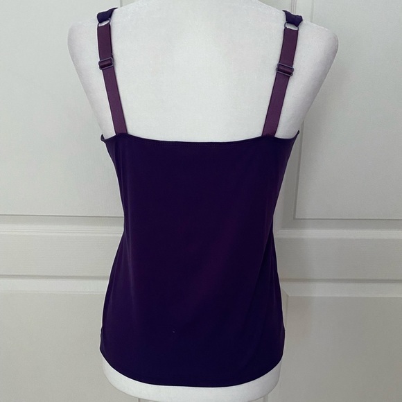 Chico’s Purple Adjustable Tank Top | Size 1 Small | Stretchy Nylon Blend - Picture 5 of 8
